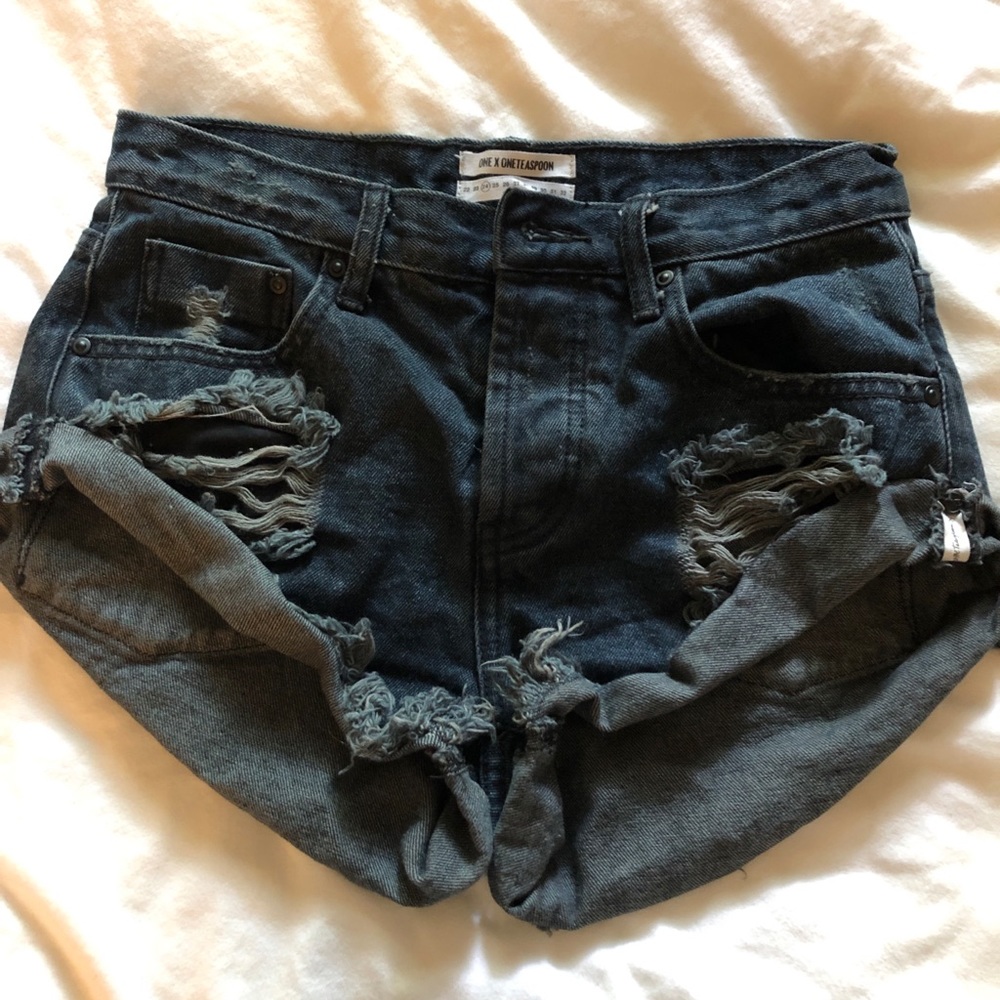 One Teaspoon Black Bandit Shorts